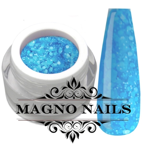 UV Gel - 5453 - Confetti Gel - Neon Blue